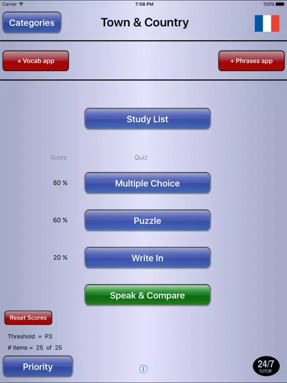 تصاویر French FREE 24/7 Language Learning iPad 