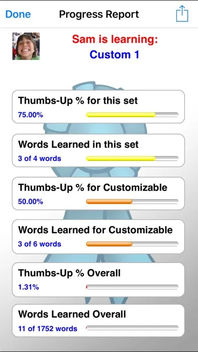 ภาพหน้าจอของ Smiley Sight Words