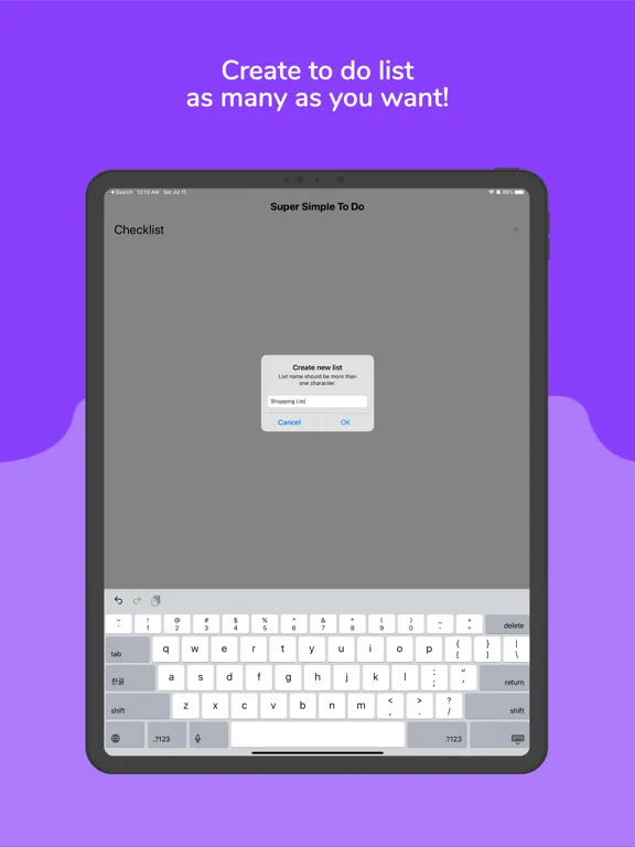 Zrzuty ekranu SuperSimpleToDo: To-Do & Tasks iPad 