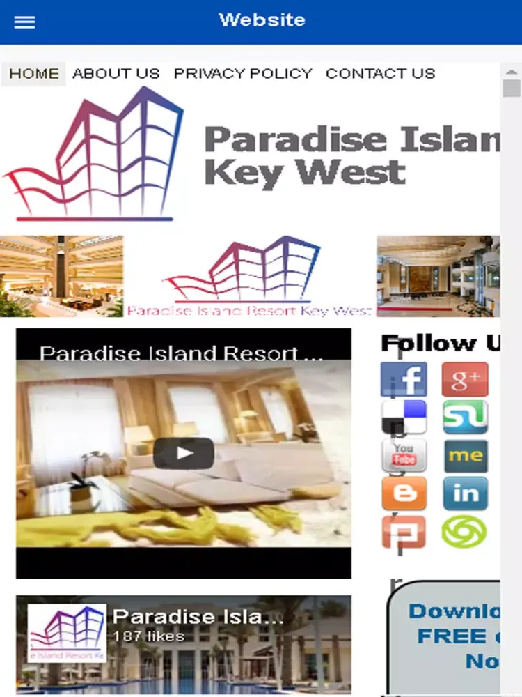 Tangkapan layar Paradise Island Resort iPad 