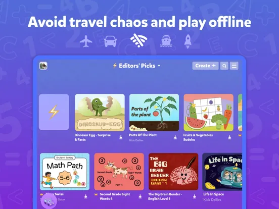Captures d'écran de TinyTap: Kids' Learning Games iPad 
