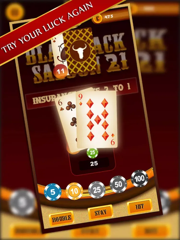 Captures d'écran de Blackjack Saloon 21 iPad 