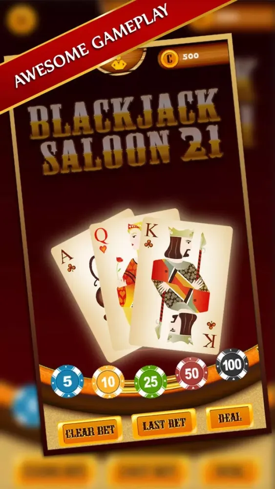 Captures d'écran de Blackjack Saloon 21