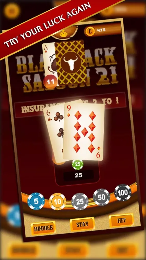 Captures d'écran de Blackjack Saloon 21
