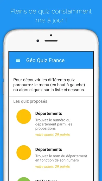 Géo Quiz France Screenshots