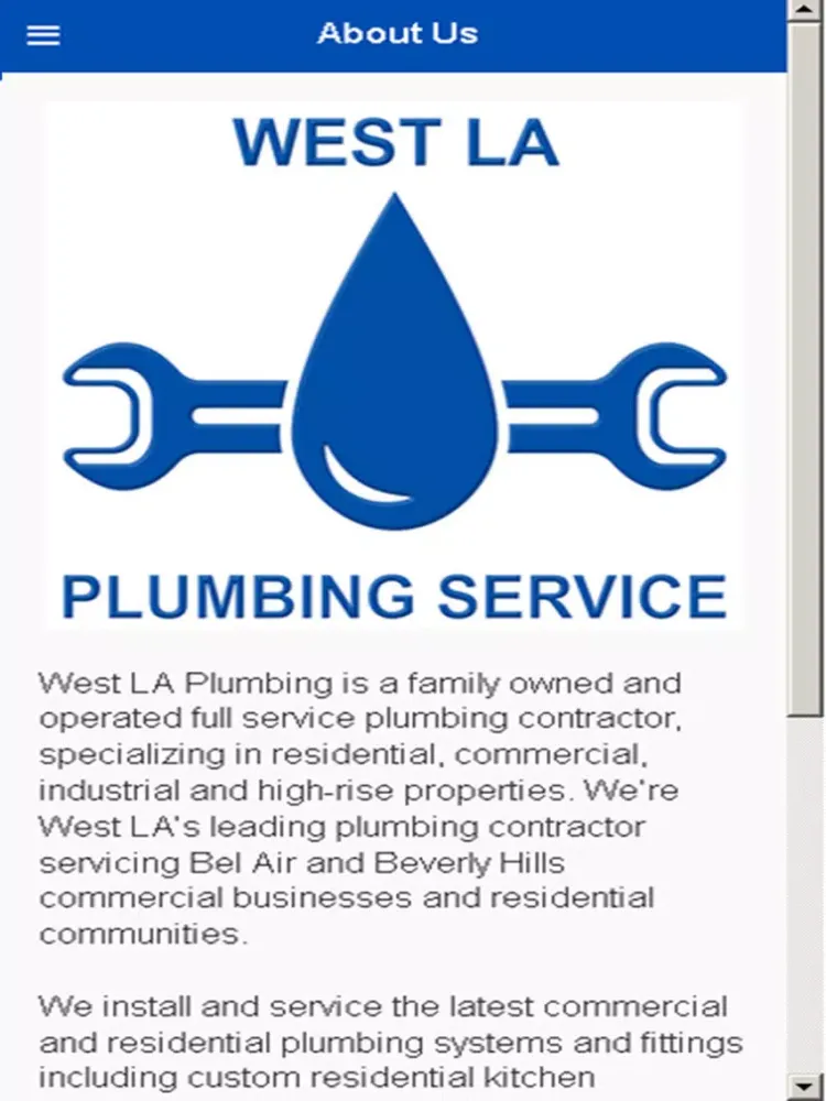 صور West LA Plumbing iPad 
