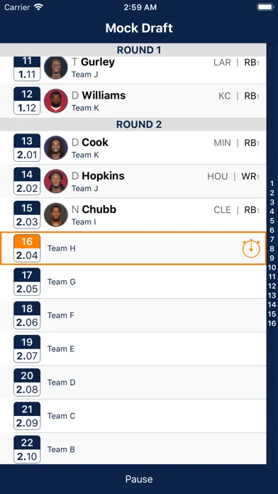 Fantasy Football Cheatsheet স্ক্রিনশট