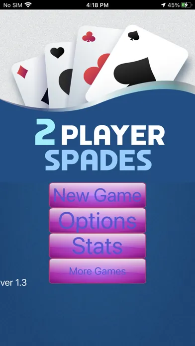 2 Player Spades स्क्रीनशॉट