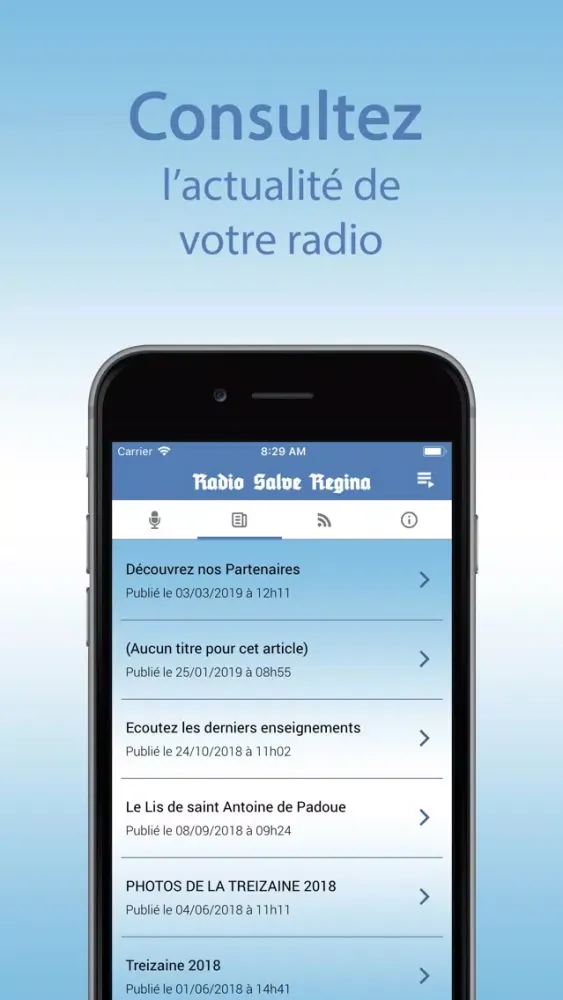 Ảnh chụp màn hình của Radio Salve Regina