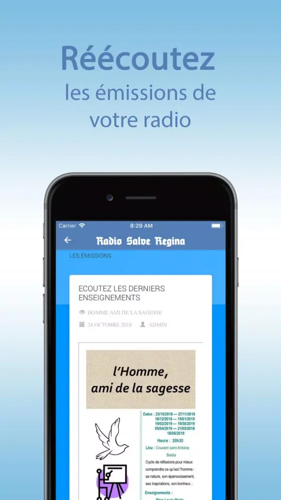 Ảnh chụp màn hình của Radio Salve Regina