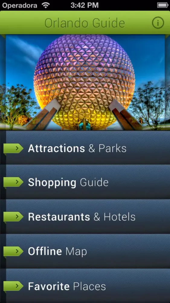 ภาพหน้าจอของ Orlando Guide
