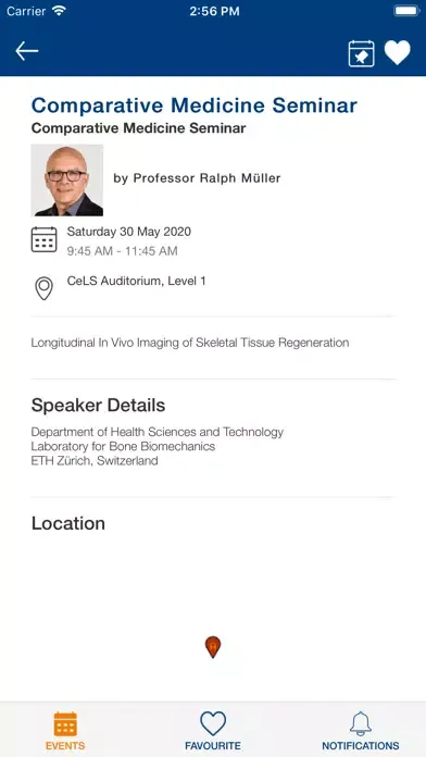LSI Events App Screenshots