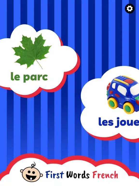 Tangkapan layar BCA First Words French Paid iPad 