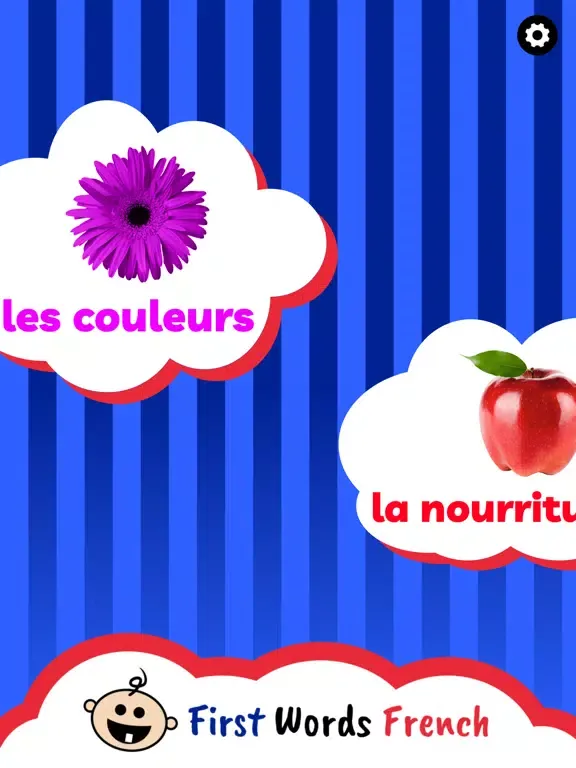 Tangkapan layar BCA First Words French Paid iPad 