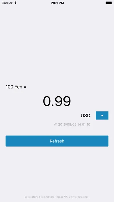 Screenshot di Yen Converter
