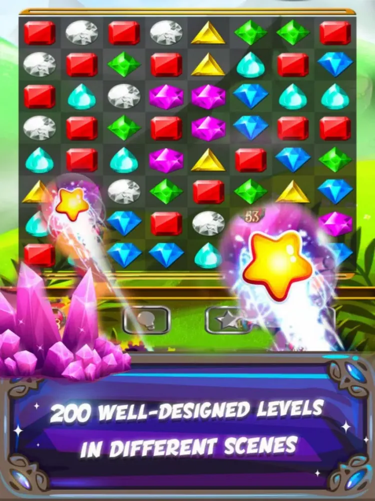 Galaxy Jewels: Match3 Diamon iPad  স্ক্রিনশট