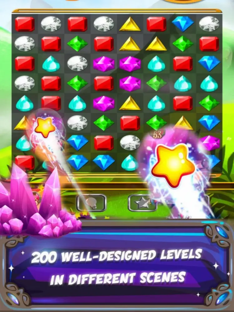 Galaxy Jewels: Match3 Diamon iPad  স্ক্রিনশট
