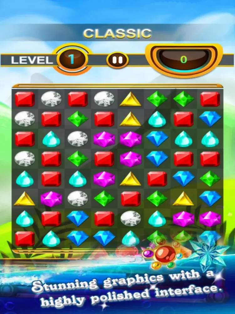 Capturas de tela do Phanet Jewels Challenge iPad 