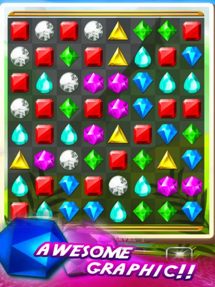 Jewels Galaxy: Match 3 Splash iPad  スクリーンショット