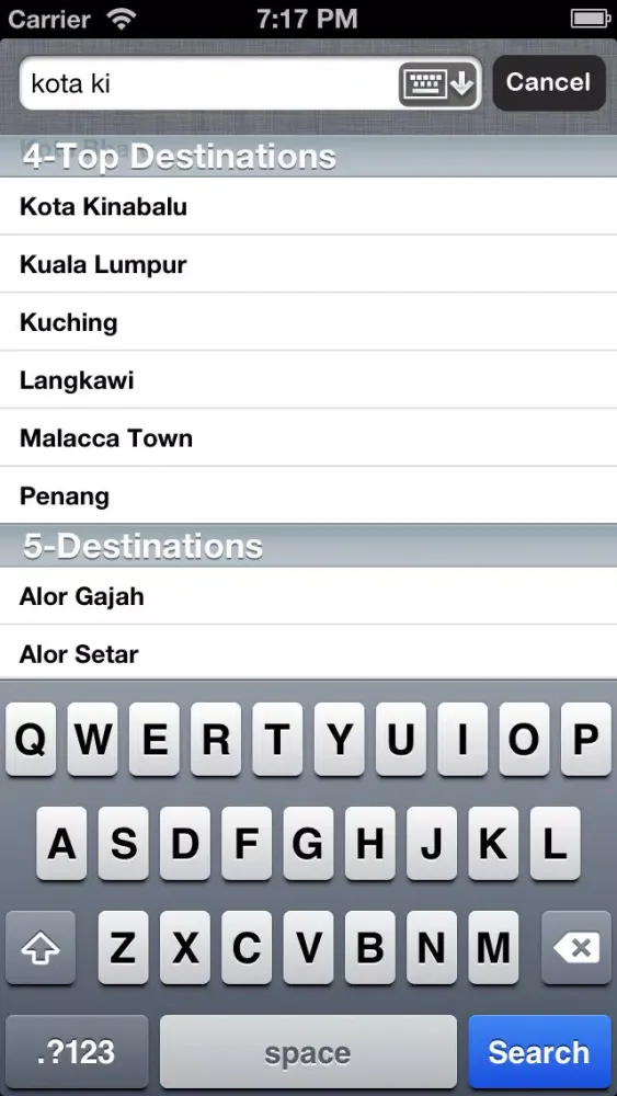 Ảnh chụp màn hình của MyTravel Malaysia