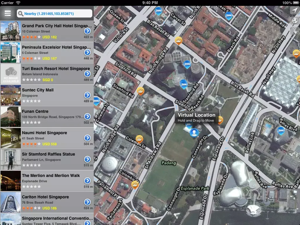 MyTravel Singapore iPad 應用截圖
