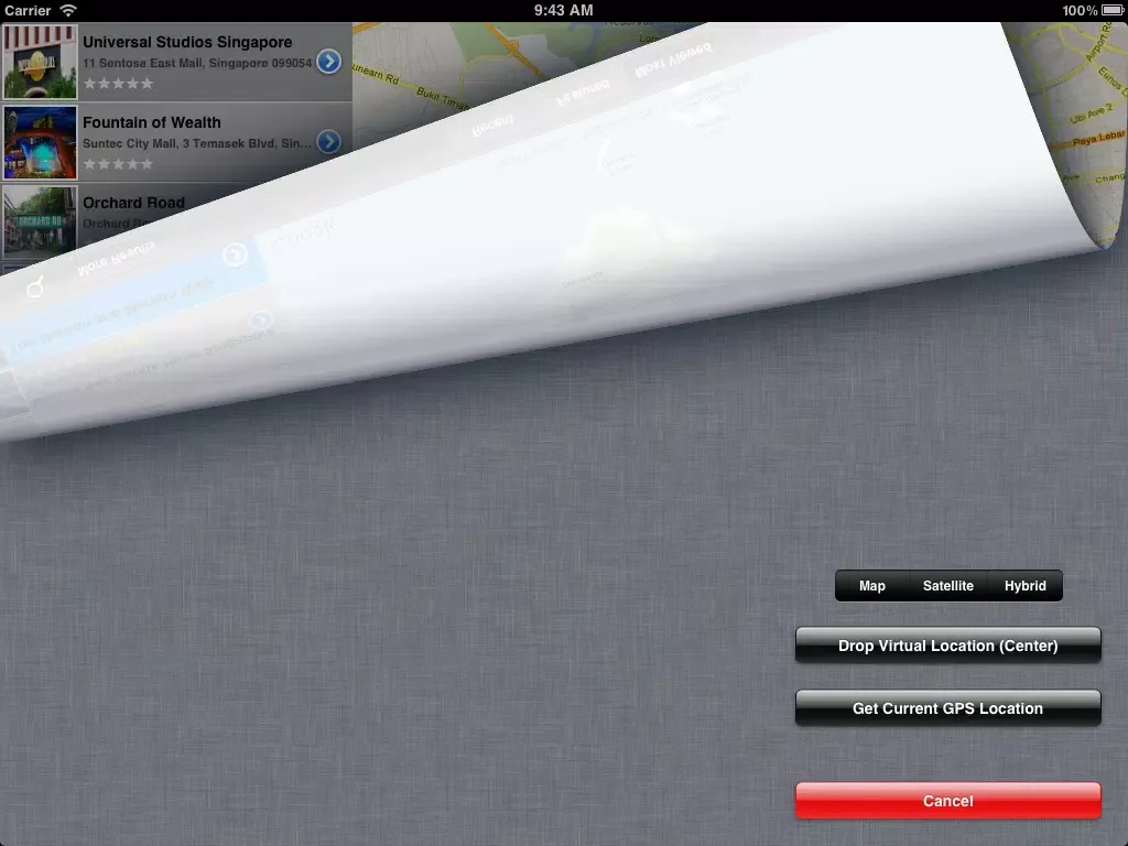 MyTravel Singapore iPad 應用截圖