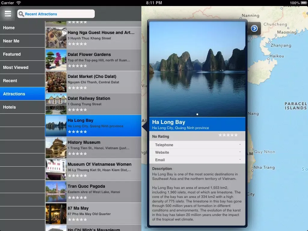 Capturas de pantalla de MyTravel Vietnam iPad 