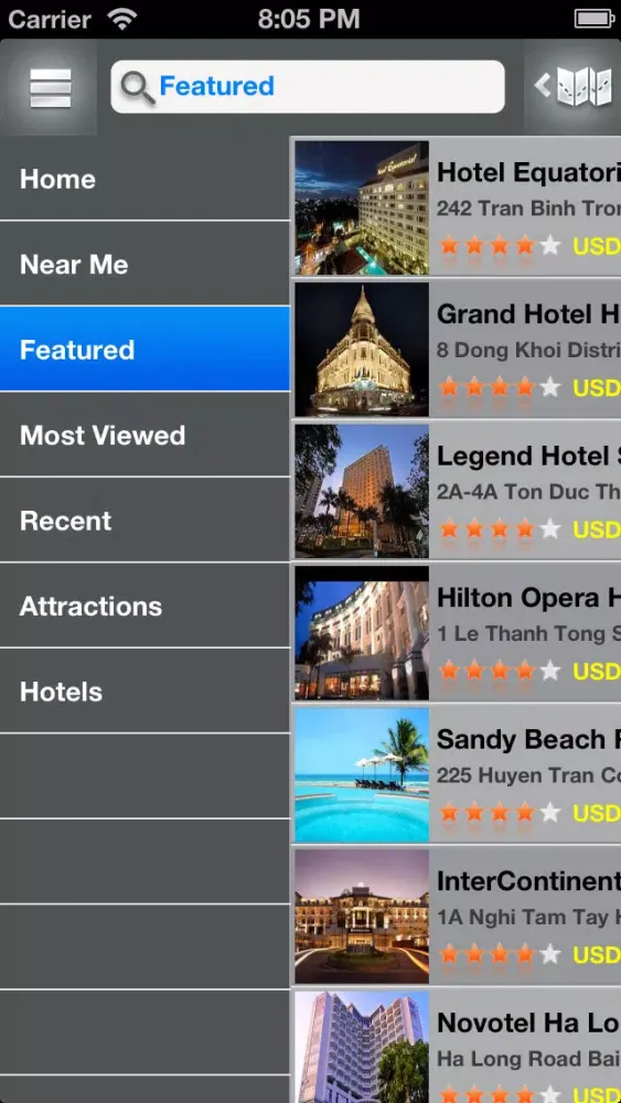 Capturas de pantalla de MyTravel Vietnam