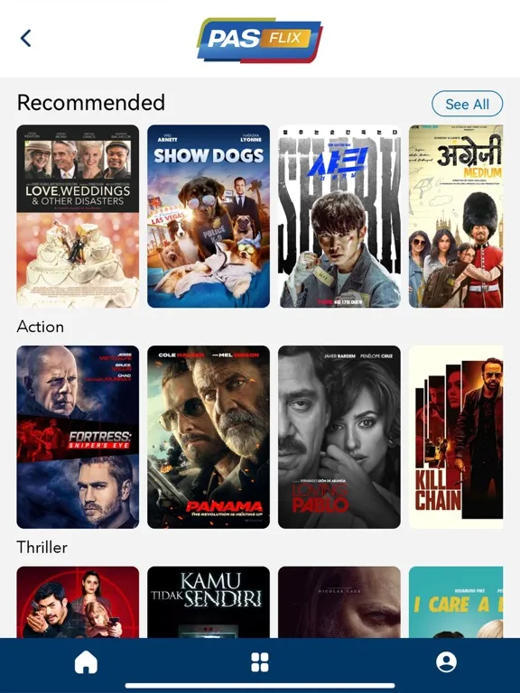 Captures d'écran de PASFLIX iPad 