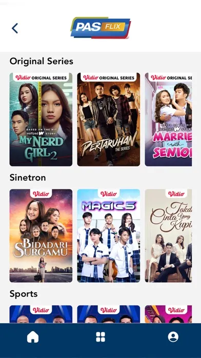 Captures d'écran de PASFLIX