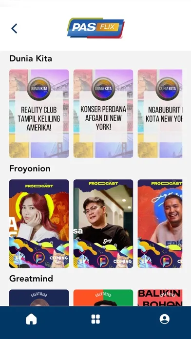 Captures d'écran de PASFLIX