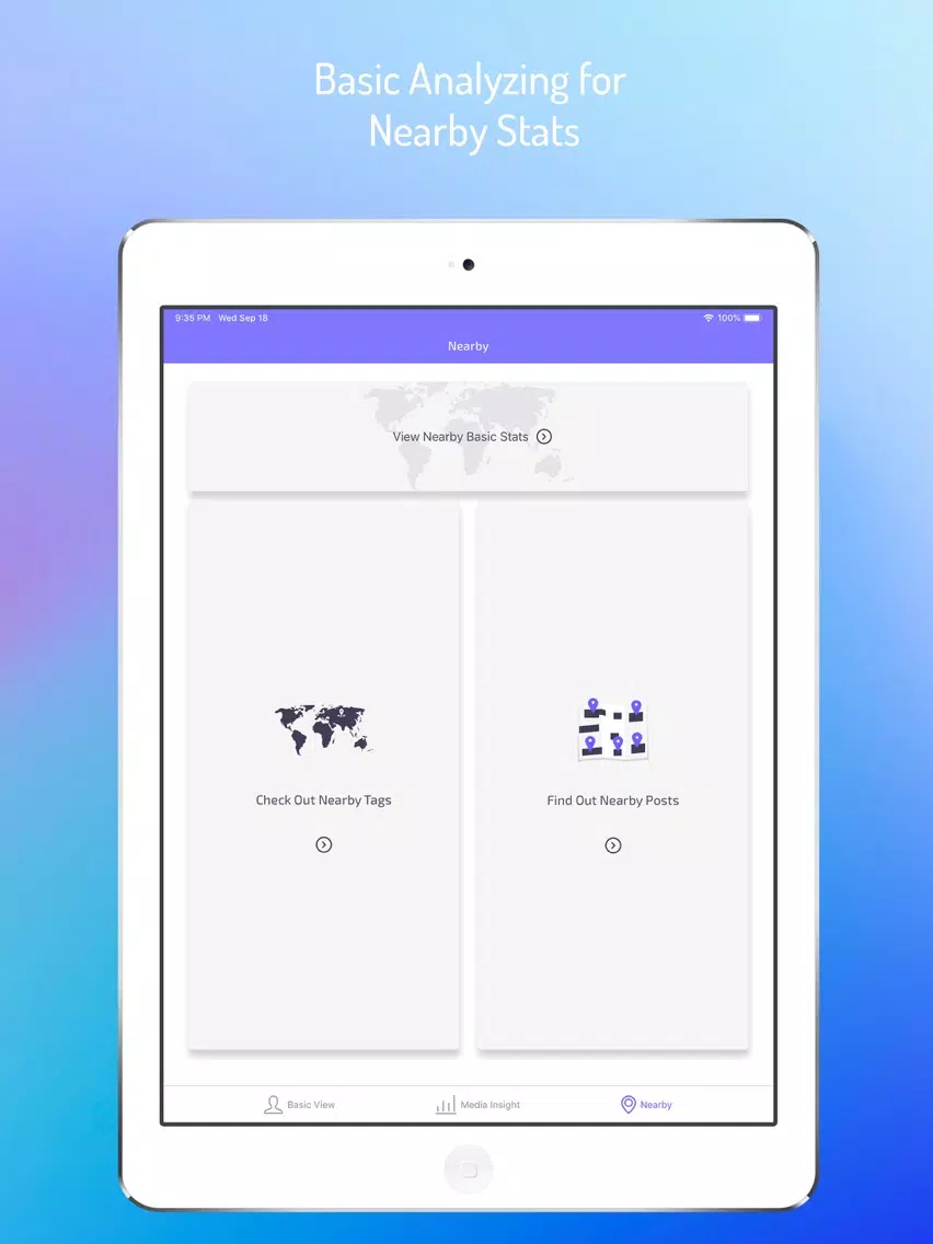 Tangkapan layar Best Analyzer for Instagram iPad 