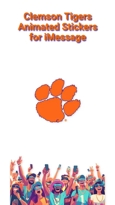 Clemson Animated Stickers 2024 Screenshots
