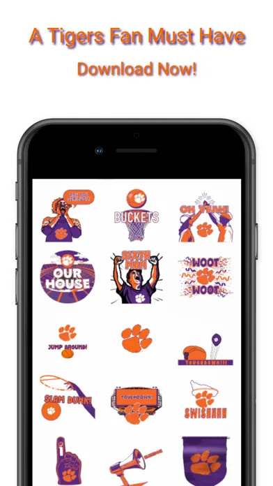 Clemson Animated Stickers 2024 Screenshots
