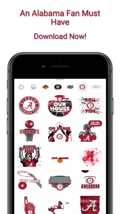 Tangkapan skrin Crimson Tide Sticker Pack 2024