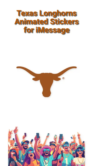 ภาพหน้าจอของ Longhorns Sticker Pack 2024