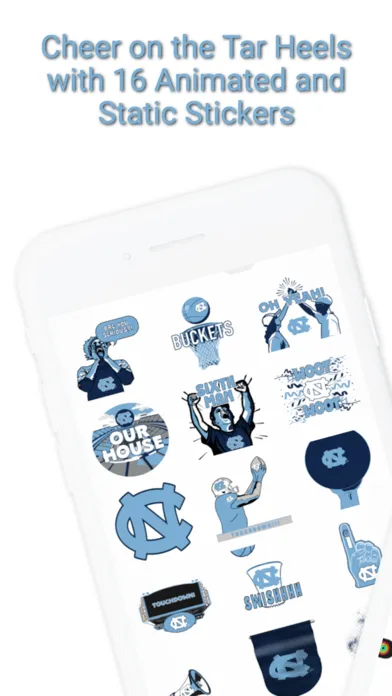 صور Tar Heels Sticker Pack 2024