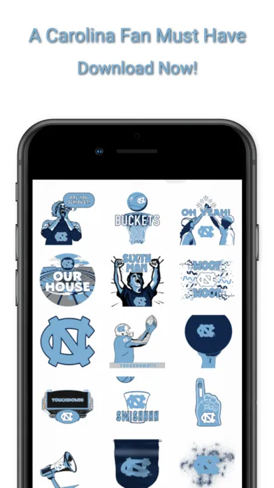 صور Tar Heels Sticker Pack 2024