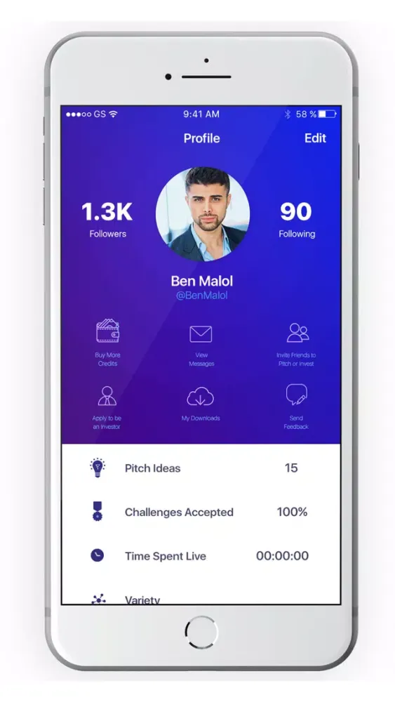 Tangkapan skrin Pitch Investors Live