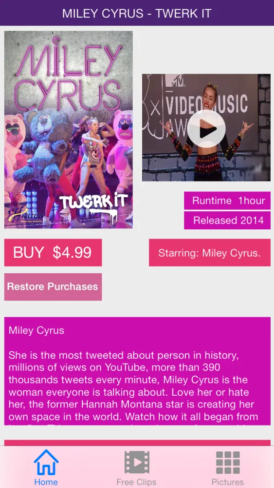 Capturas de pantalla de Miley Cyrus - Twerk It (Movie)