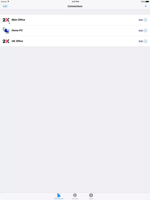 Parallels Client (legacy) iPad  Screenshots
