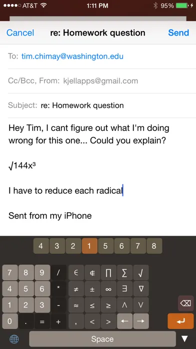 ภาพหน้าจอของ Calculator Keyboard - Easy to Use Math Symbols