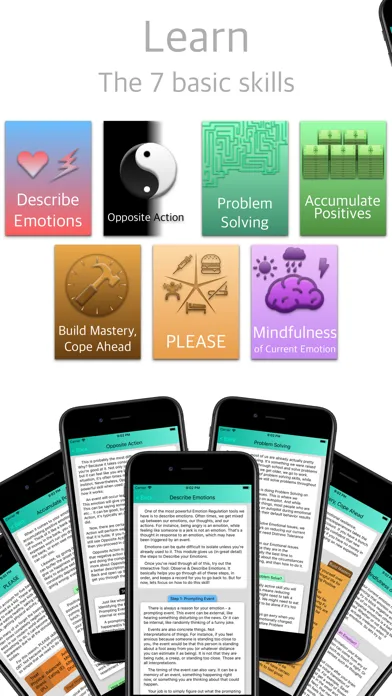 Скриншоты DBT Emotion Regulation Tools