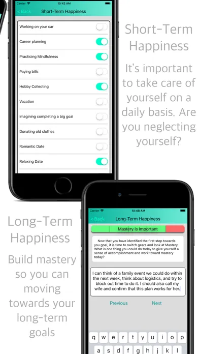 Скриншоты DBT Emotion Regulation Tools