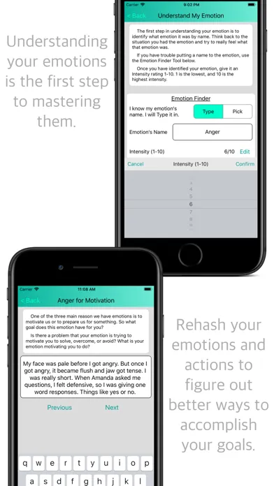 Скриншоты DBT Emotion Regulation Tools