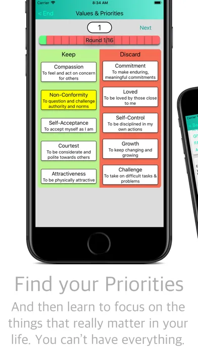 Скриншоты DBT Emotion Regulation Tools