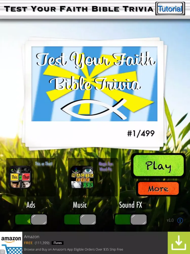 Test Your Faith Bible Trivia - Know the Good Book and Grow Closer to God iPad 應用截圖