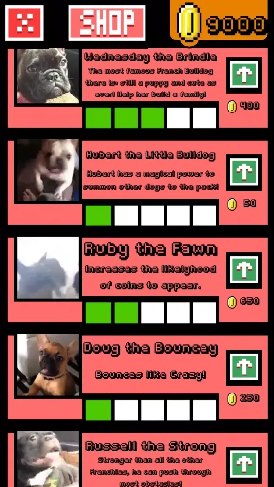 Capturas de tela do Frenchie Family - French Bulldog Pack Builder