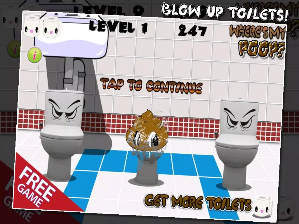 Скриншоты Where's My Poop - Toilet Sniper HD Free iPad 
