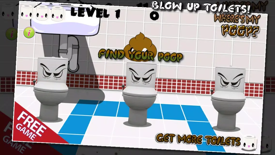 Скриншоты Where's My Poop - Toilet Sniper HD Free